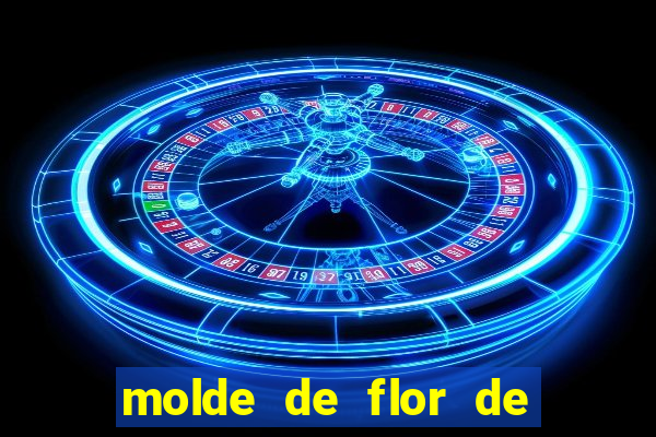 molde de flor de eva grande para imprimir